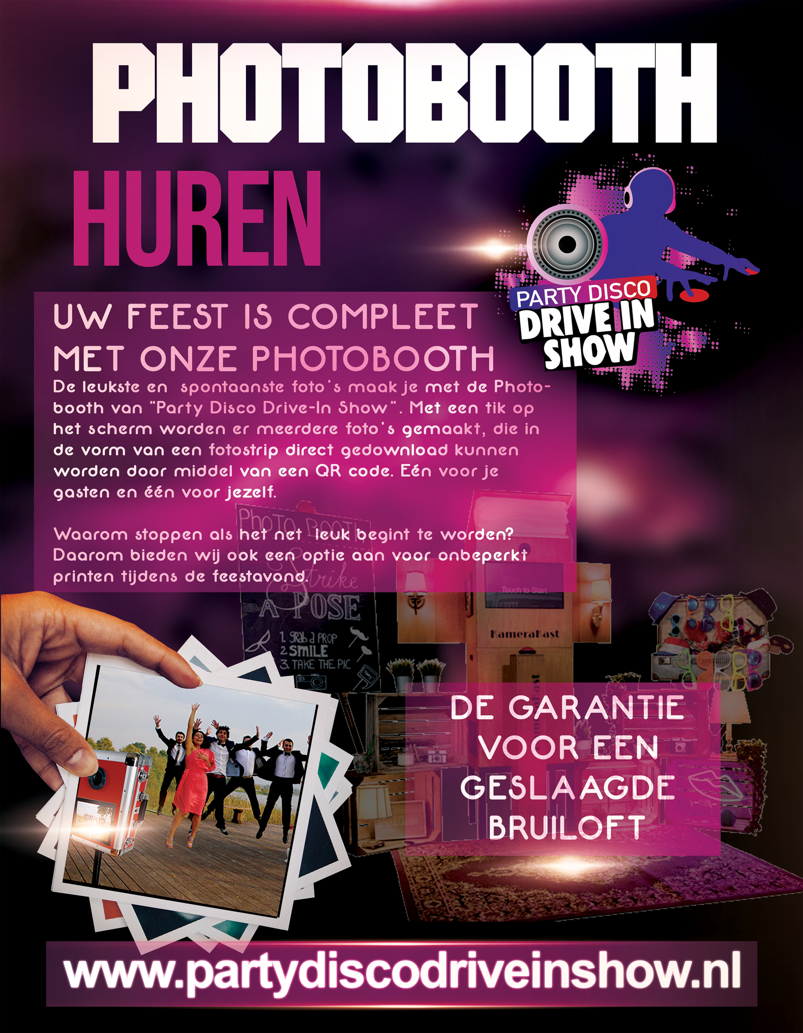 Party Disco Drive-In Show Photobooth